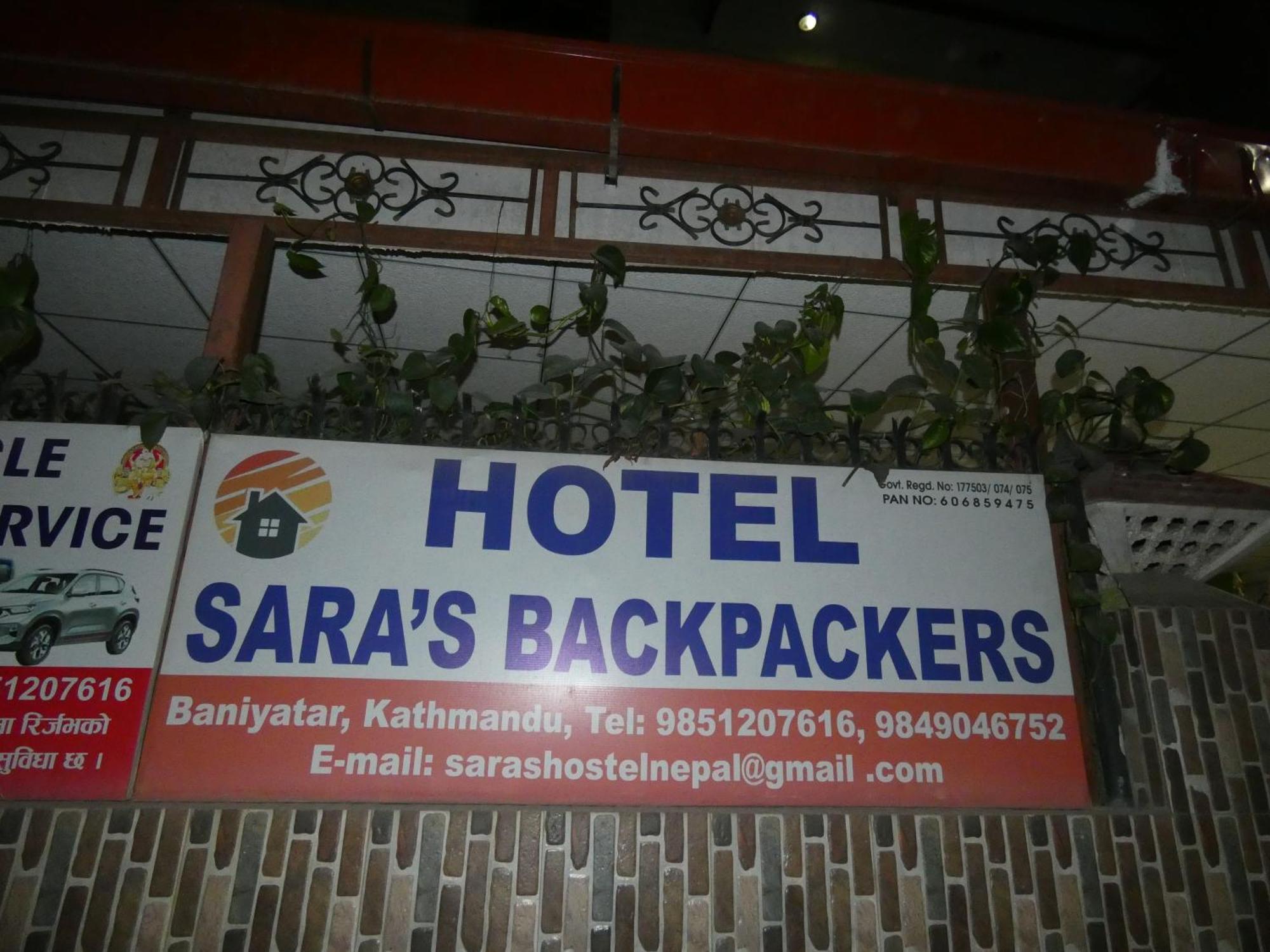 Sara'S Backpackers Hotel Katmandu Dış mekan fotoğraf