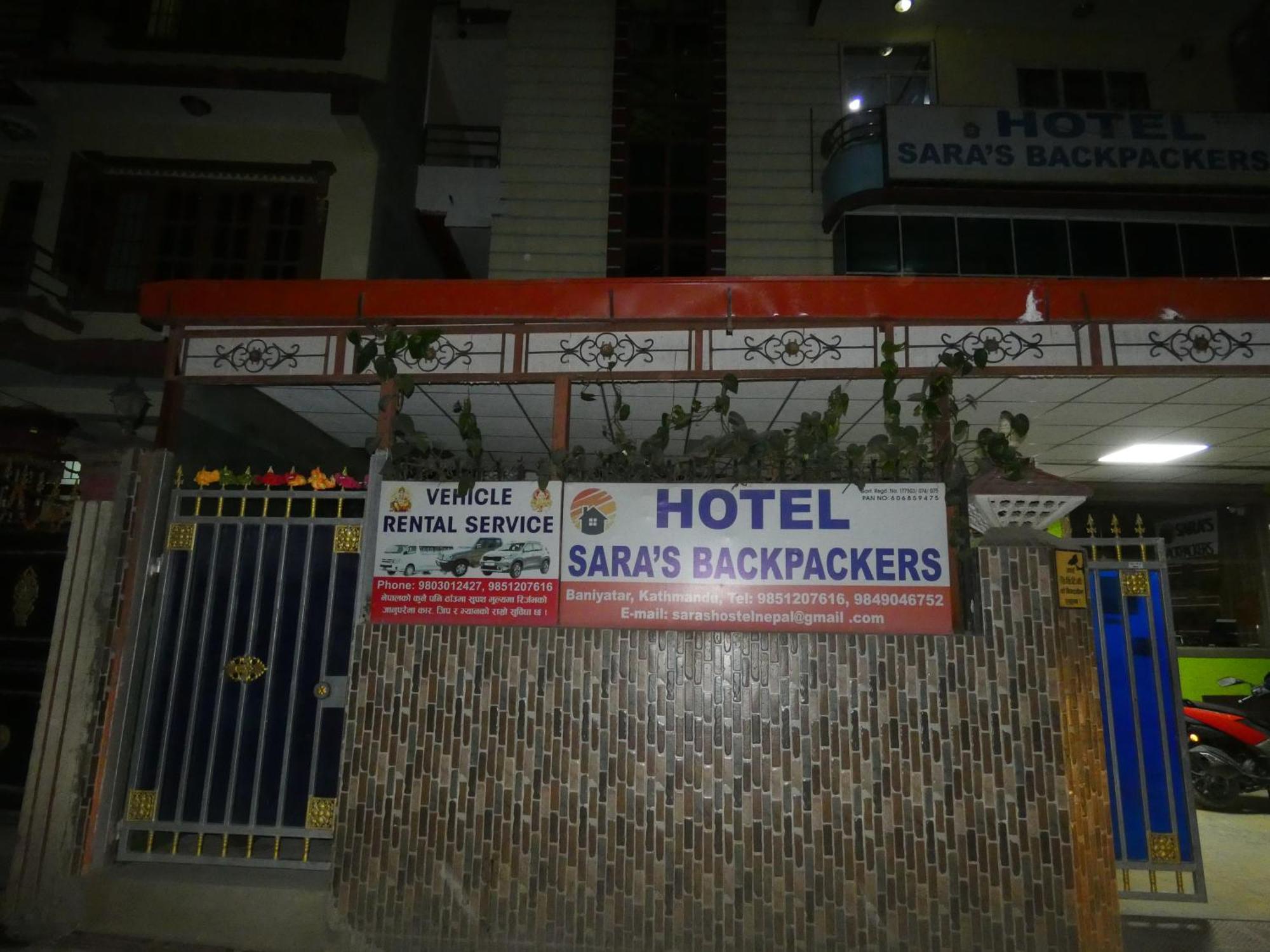 Sara'S Backpackers Hotel Katmandu Dış mekan fotoğraf